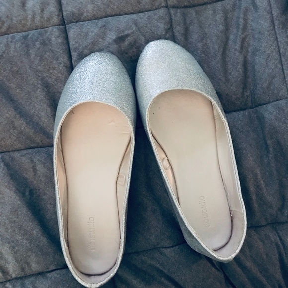 david's bridal lustrous ballet flats